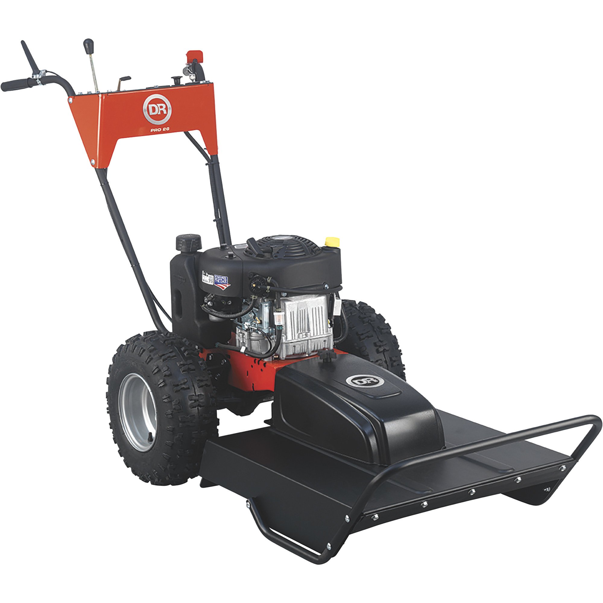 DR Power PRO Field and Brush Mower with Power Steering — 14.5 HP, 26in. Pivoting Deck, Model# AT45026BEN